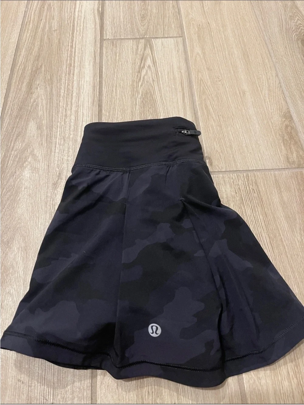 Lululemon Pace Rival Mid Rise Skirt Heritage 365 Camo Deep Coal Sz 4